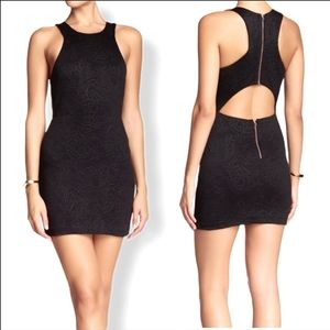 Bec & Bridge Open Back Lotus Flower Mini LBD